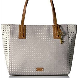 Fossil, Rachel heart-print zip tote bag